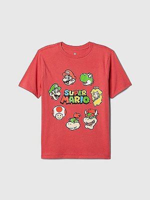 CAMISETA MANGA CURTA GAP - SUPER MARIO - MENINO