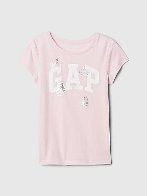 CAMISETA MANGA CURTA GAP - BORBOLETAS - MENINA