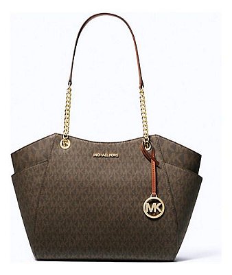 BOLSA DE OMBRO MARROM - MODELO JET SET GRANDE - MICHAEL KORS