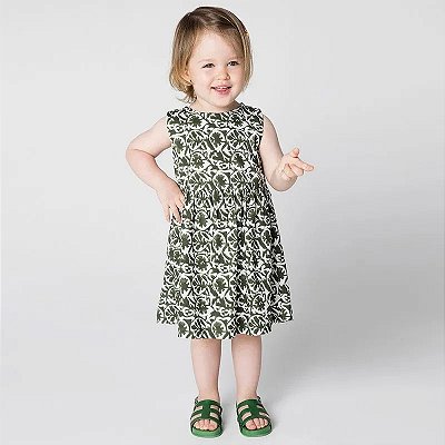 VESTIDO GREEN TODDLER - BAOBA VERDE - MENINA