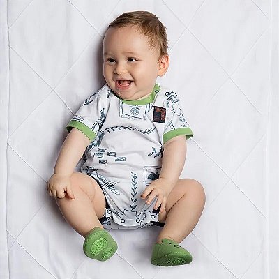 MACACÃO ROMPER GREEN BABY - FAMÍLIA - MENINO