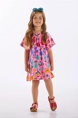 VESTIDO UP BABY - FLORZINHAS - MENINA