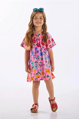 VESTIDO UP BABY KIDS - FLORZINHAS - MENINA