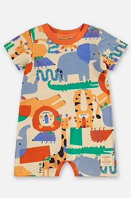 MACACÃO ROMPER UP BABY - ZOO - UNISSEX