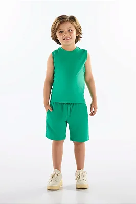 CAMISETA REGATA UP BABY KIDS - VERDE ESCURO - MENINO