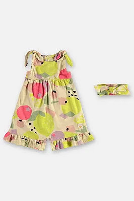 MACACÃO ROMPER UP BABY - FRUTINHAS ROSA - MENINA