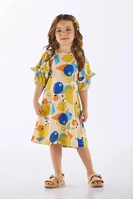 VESTIDO UP BABY KIDS- FRUTINHAS   - MENINA