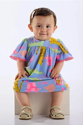 VESTIDO UP BABY - BICHINHOS - MENINA