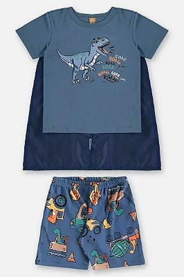 PIJAMA 2 PEÇAS UP BABY KIDS - DINO - MENINO