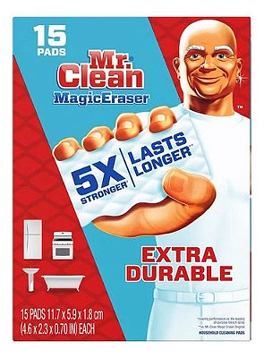 MR. CLEAN MAGIC ERASER - ESPONJA MÁGICA - 15 UNIDADES