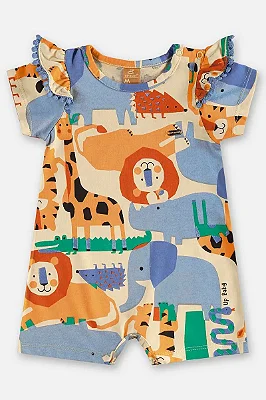 MACACÃO ROMPER UP BABY - GATINHO  - MENINA