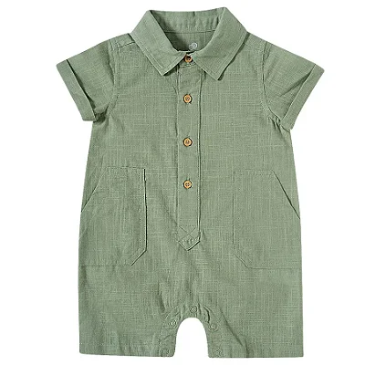 MACACÃO ROMPER TIP TOP BEBÊ  - VERDE - MENINO