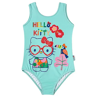 MODA PRAIA MAIÔ TIP TOP KIDS - HELLO KITTY - PROTEÇÃO UV50+ - MENINA