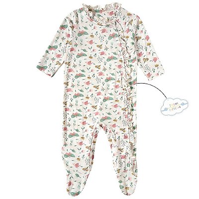 MACACÃO TIP TOP BEBÊ - FLORAL - MENINA