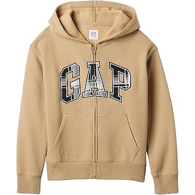 MOLETOM FLANELADO GAP KIDS - XADREZ MARROM - MENINO