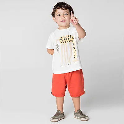 CONJUNTO VERÃO 2 PEÇAS GREEN - GIRAFA - MENINO