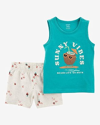 CONJUNTO VERÃO 2 PEÇAS CARTER'S - COQUINHO - MENINO