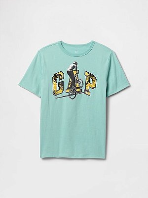 CAMISETA MANGA CURTA GAP KIDS - BICICLETA - MENINO