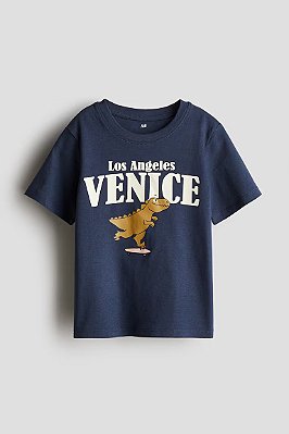 CAMISETA MANGA CURTA H&M KIDS - LOS ANGELES VENICE - MENINO