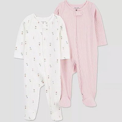 KIT 2 MACACÕES JUST ONE YOU by CARTER'S - FLORZINHA - MENINA