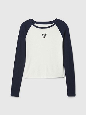 CAMISETA MANGA LONGA GAP KIDS - MICKEY - MENINA