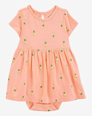 VESTIDO BODYSUIT PURELYSOFT CARTER'S - ABACAXI - MENINA