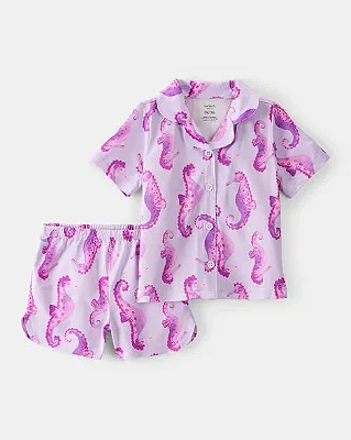 PIJAMA 2 PEÇAS CARTER'S - CAVALO MARINHO - MENINA