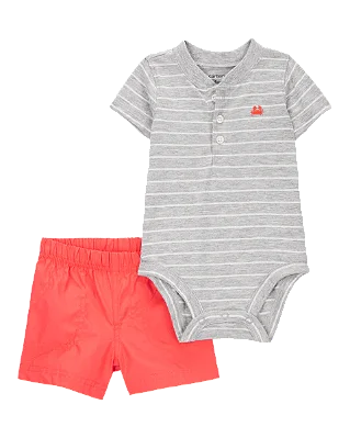 CONJUNTO VERÃO 2 PEÇAS CARTER'S - CARANGUEJO -  MENINO