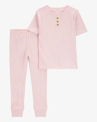 PIJAMA 2 PEÇAS CARTER'S - ROSA - MENINA