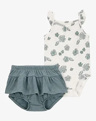 CONJUNTO VERÃO 2 PEÇAS CARTER'S - FLORZINHAS - MENINA