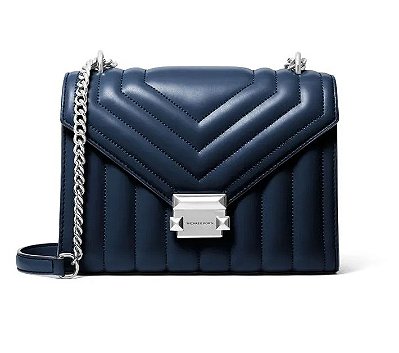 BOLSA DE OMBRO WHITNEY MÉDIA MICHAEL KORS - NAVY