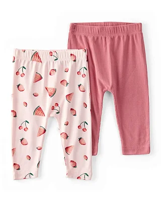 KIT 2 CALÇAS PURELYSOFT CARTER'S - FRUTINHAS  - MENINA