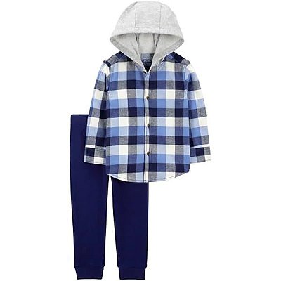 CONJUNTO 2 PEÇAS CARTER'S - XADREZ - MENINO