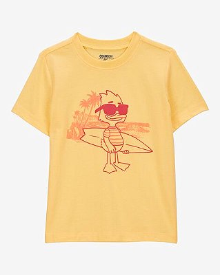 CAMISETA MANGA CURTA OSHKOSH - PATINHO SURFISTA - MENINO
