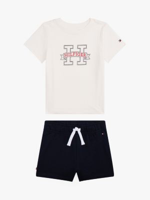 CONJUNTO VERÃO 2 PEÇAS TOMMY HILFIGER - BASIC BRANCO - MENINO