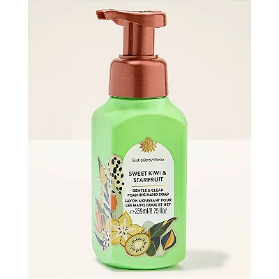 SABONETE ESPUMA PARA AS MÃOS - SWEET KIWI & STARFRUIT - BATH & BODY WORKS 259ML