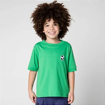 CAMISETA MANGA CURTA GREEN KIDS - FUTEBOL VERDE - MENINO