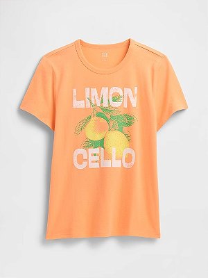 CAMISETA MANGA CURTA GAP - LIMON CELLO - FEMININA