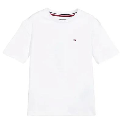 CAMISETA MANGA CURTA TOMMY HILFINGER - BRANCA BÁSICA - MASCULINA