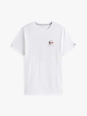 CAMISETA MANGA CURTA TOMMY HILFINGER - BRANCA BÁSICA - MASCULINA