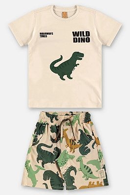 CONJUNTO VERÃO 2 PEÇAS UP BABY KIDS - DINO - MENINO