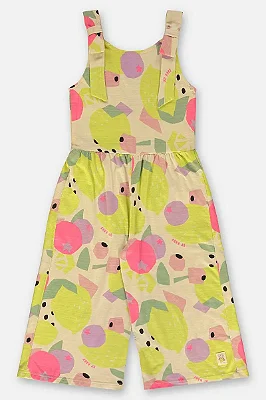 MACACÃO PANTACURT UP BABY KIDS - FRUTINHAS - MENINA