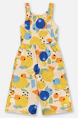 MACACÃO PANTACURT UP BABY KIDS - FRUTAS - MENINA