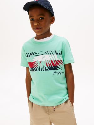 CAMISETA MANGA CURTA TOMMY HILFIGER - FOLHAS - MENINO