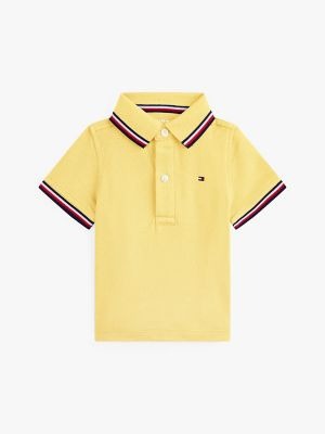CAMISETA MANGA CURTA POLO TOMMY HILFIGER - AMARELA - MENINO
