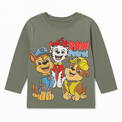 CAMISETA MANGA LONGA PRIMARK - PATRULHA CANINA - MENINO
