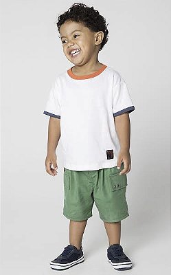 CAMISETA MANGA CURTA GREEN KIDS - BASIC - MENINO
