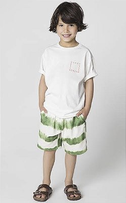 CAMISETA MANGA CURTA GREEN KIDS - BRANCA - MENINO