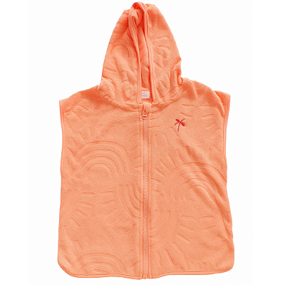 PONCHO ATOALHADO PRIMARK - SALMÃO - MENINA