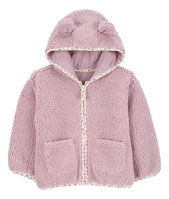 CASACO PELUCIADO CARTER'S - URSINHO ROXO - MENINA